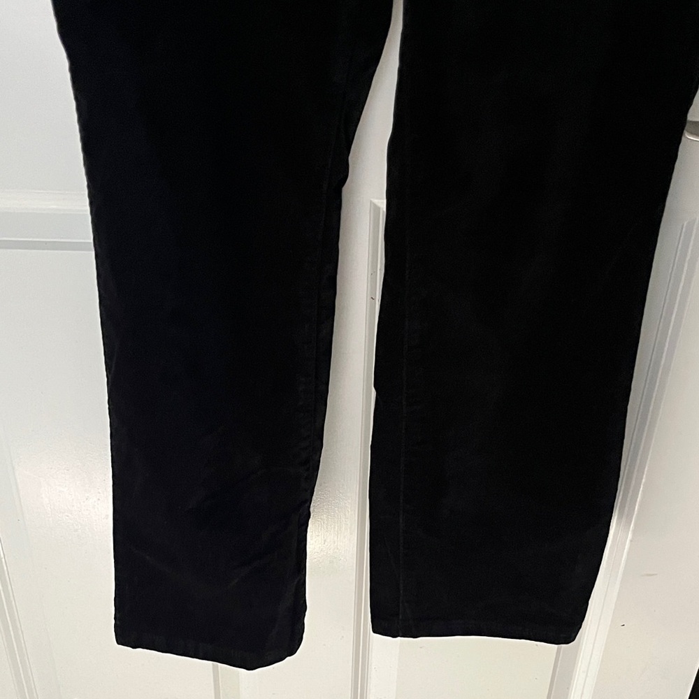 Talbots Curvy Black Sateen Straight leg pant. Sis 10p - Picture 3 of 9
